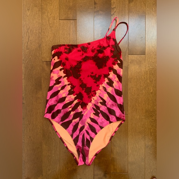 Aerie Tie Dye Full Coverage One Piece Bathing Suit Size Medium - Picture 1 of 4